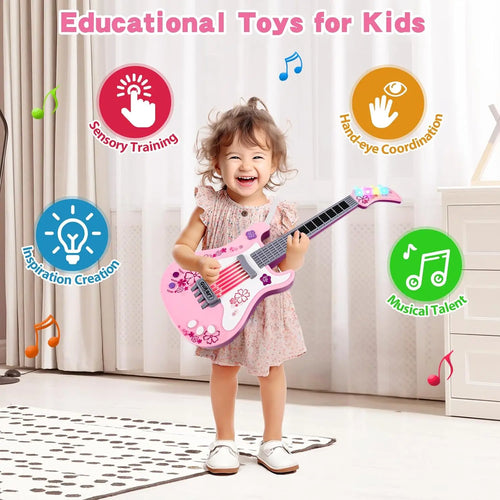 Kids Electric Guitar Toy with Infrared Sensor – Interactive Music Gift