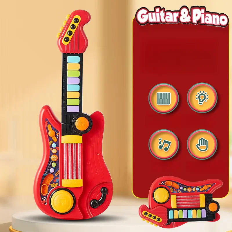 Kids Electric Guitar Toy with Infrared Sensor – Interactive Music Gift