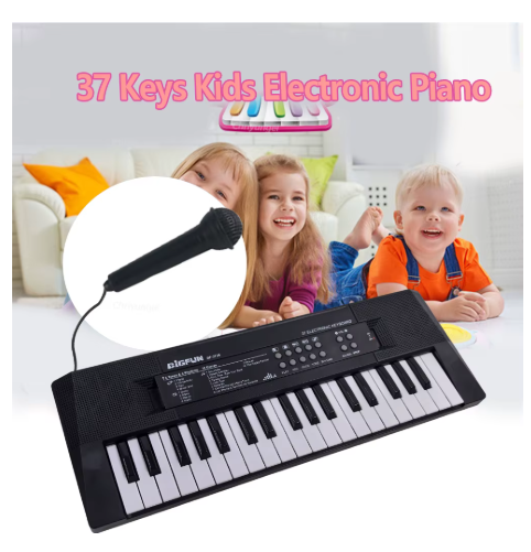 37 Keys Kids Electronic Piano Keyboard with Microphone